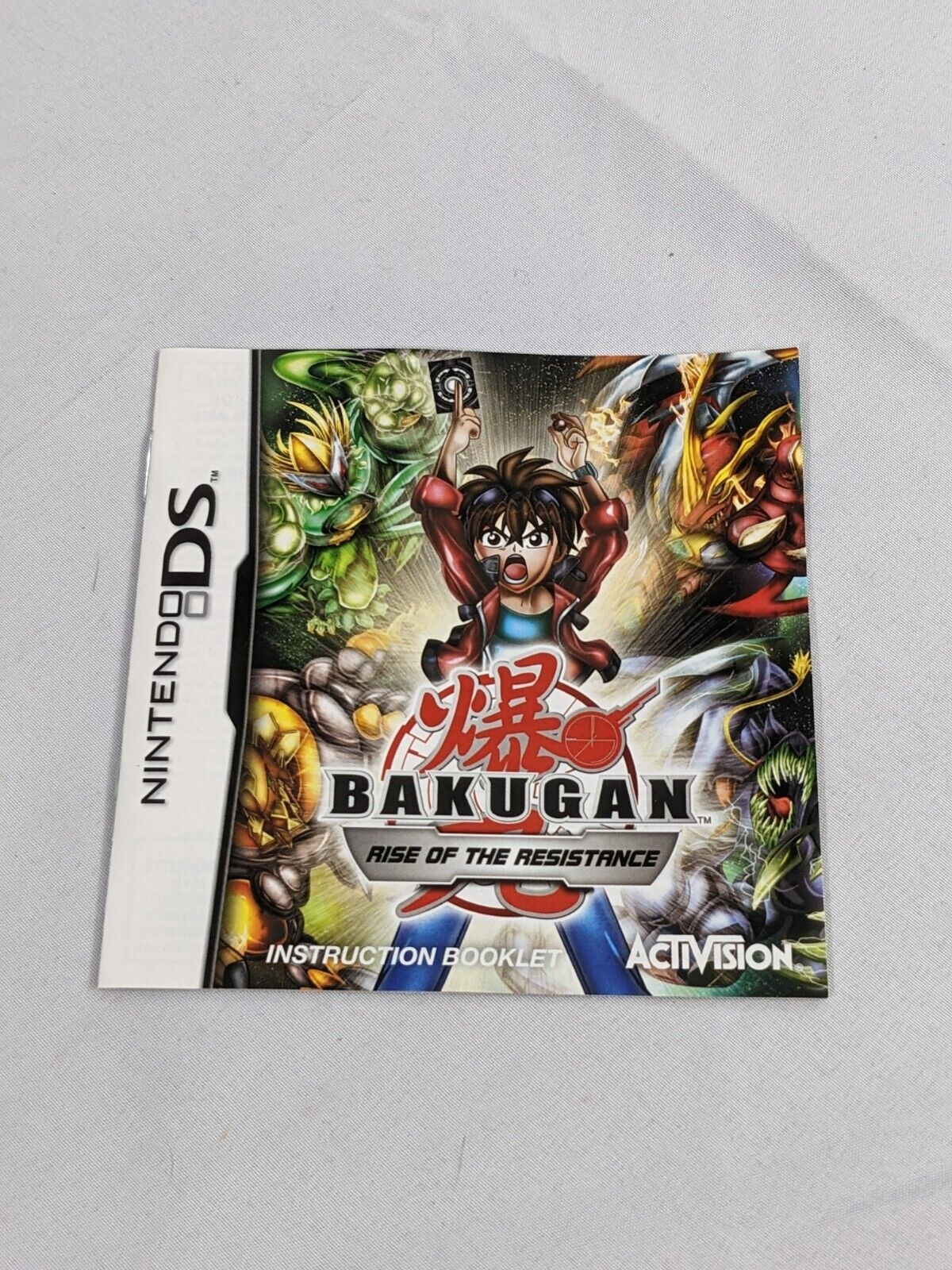 Nintendo DS Bakugan Rise of the Resistance Game Manual INSTRUCTION BOOKLET ONLY