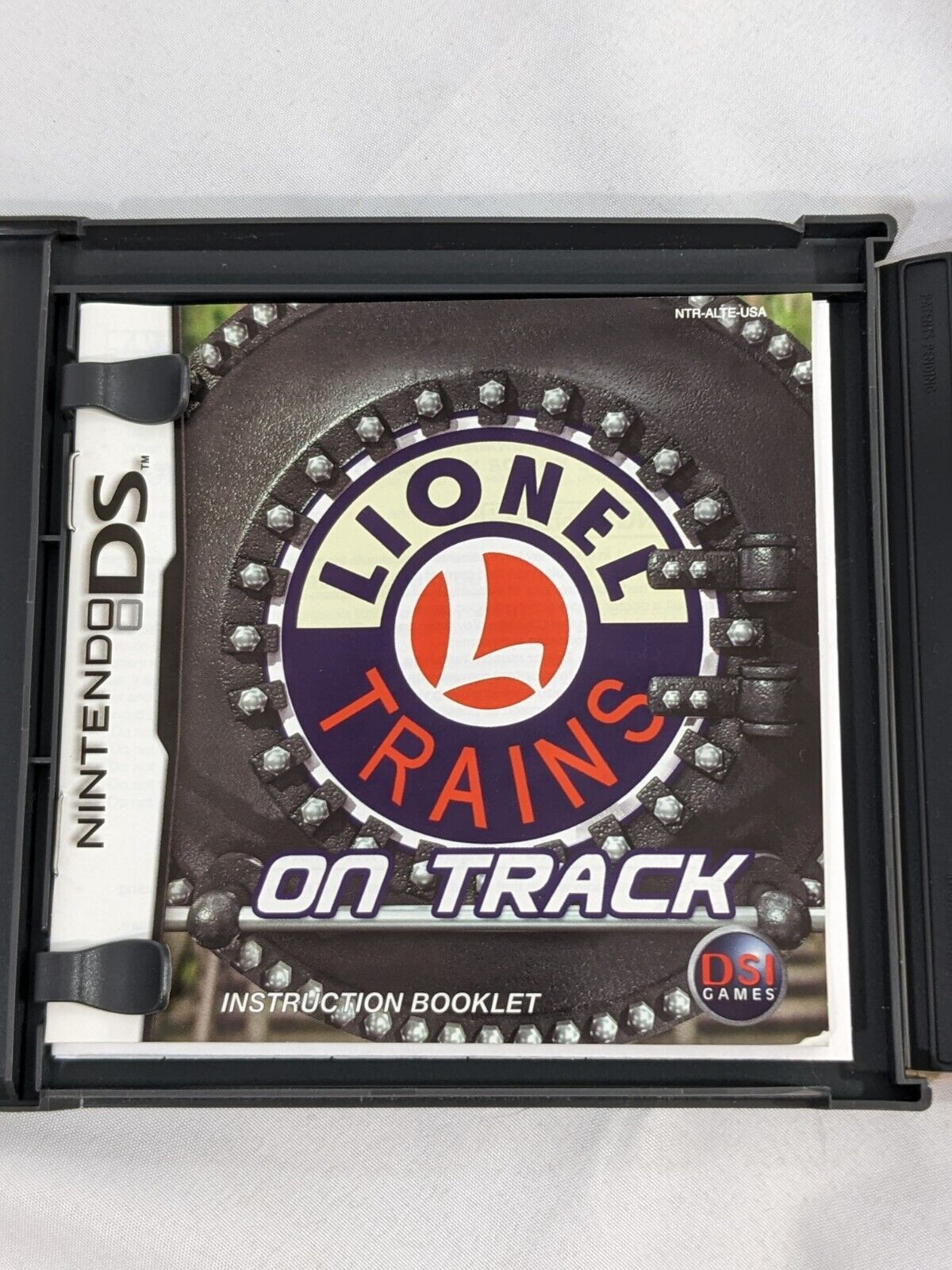 Nintendo DS Lionel Trains on Track Manual & Cartridge Game Case Only