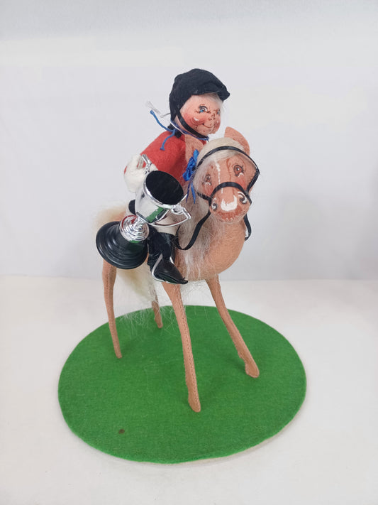 10" Horse with 5" Equestrian Kid (with base) 994392 Annalee