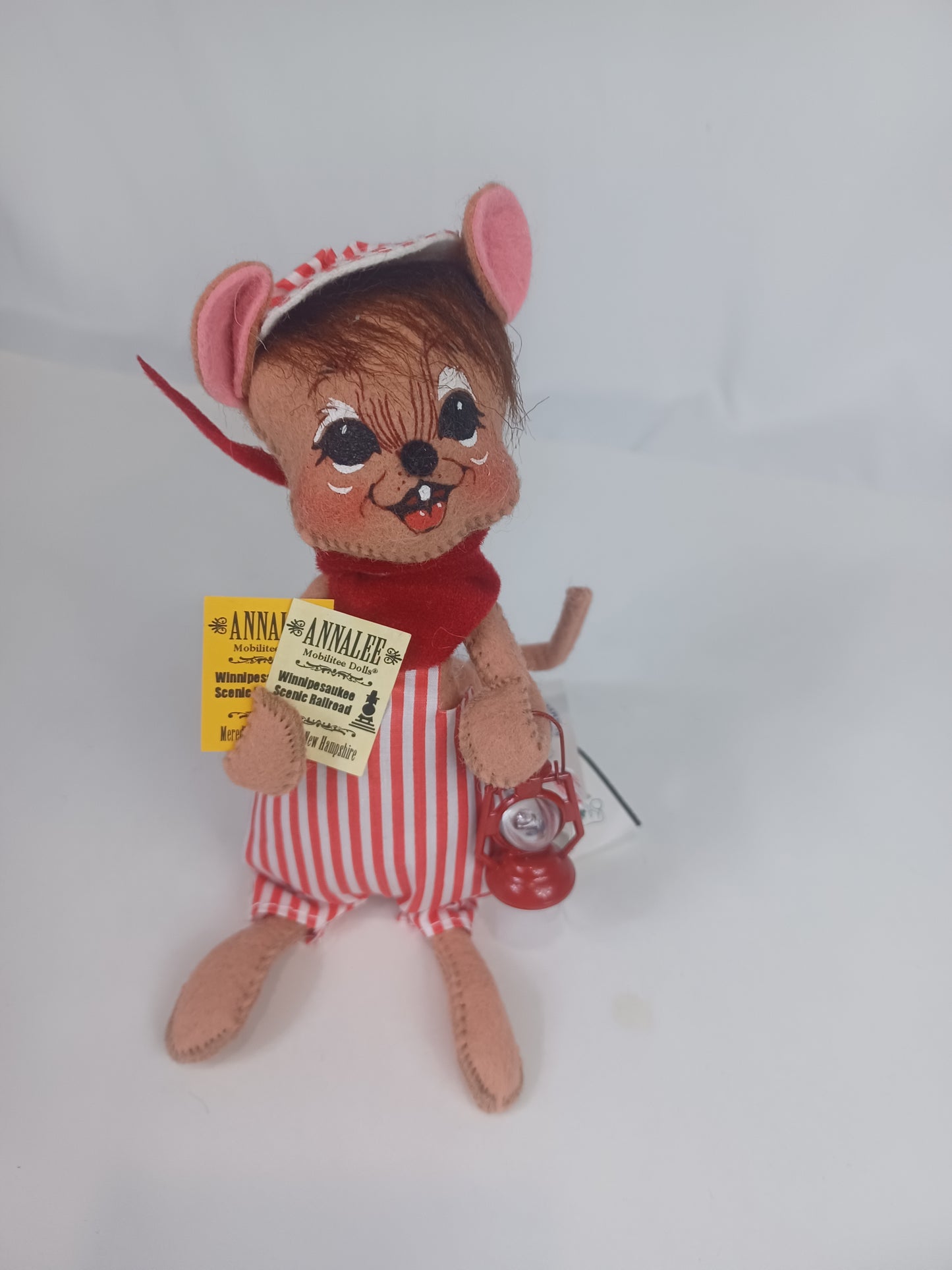 7" Train Engineer Mouse - Signed 973301 Annalee