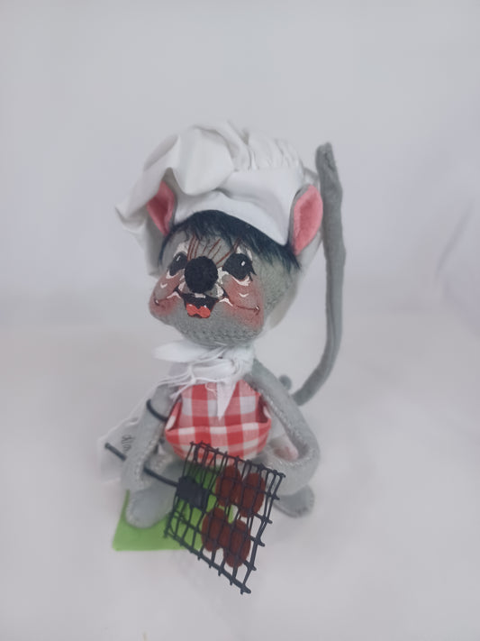 7" Barbecue Chef Mouse 212587 Annalee