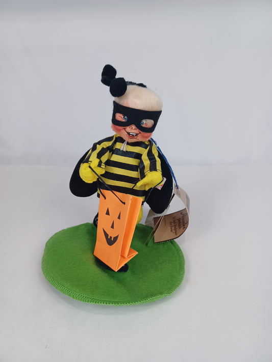 7" Bumblebee Kid with Mask and Stand 305598 Annalee