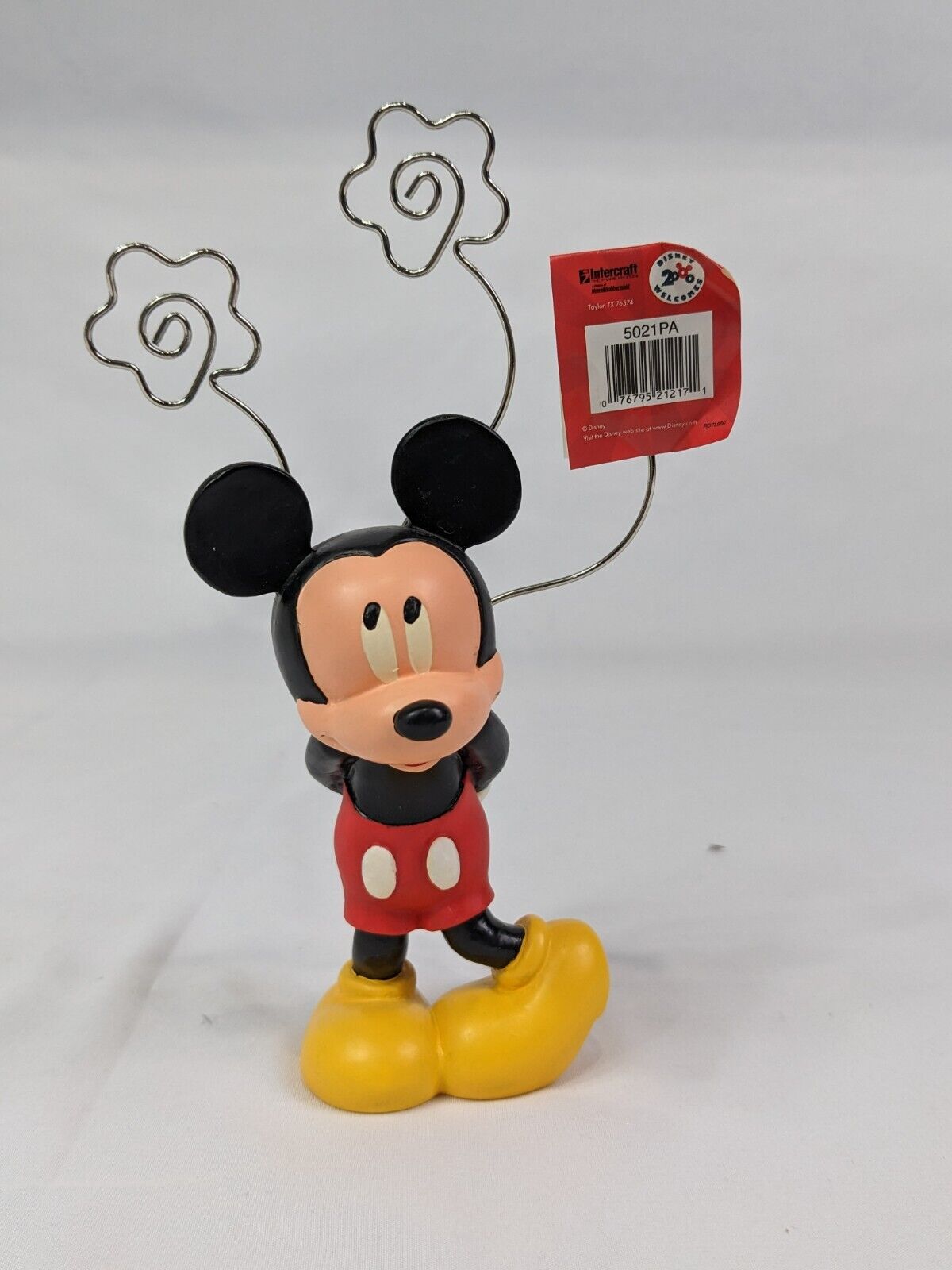 Intercraft Disney Welcomes 2000 Mickey Mouse Photo Picture Stand Holder Clip