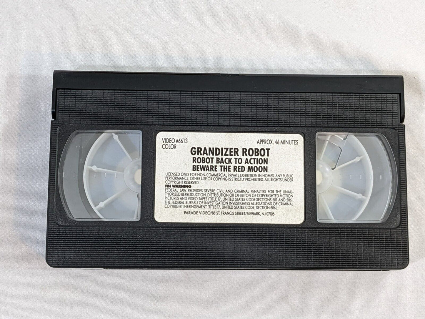 Grandizer Robot Back to Action Beware The Red Moon VHS Tape 6613 Parade Video 19