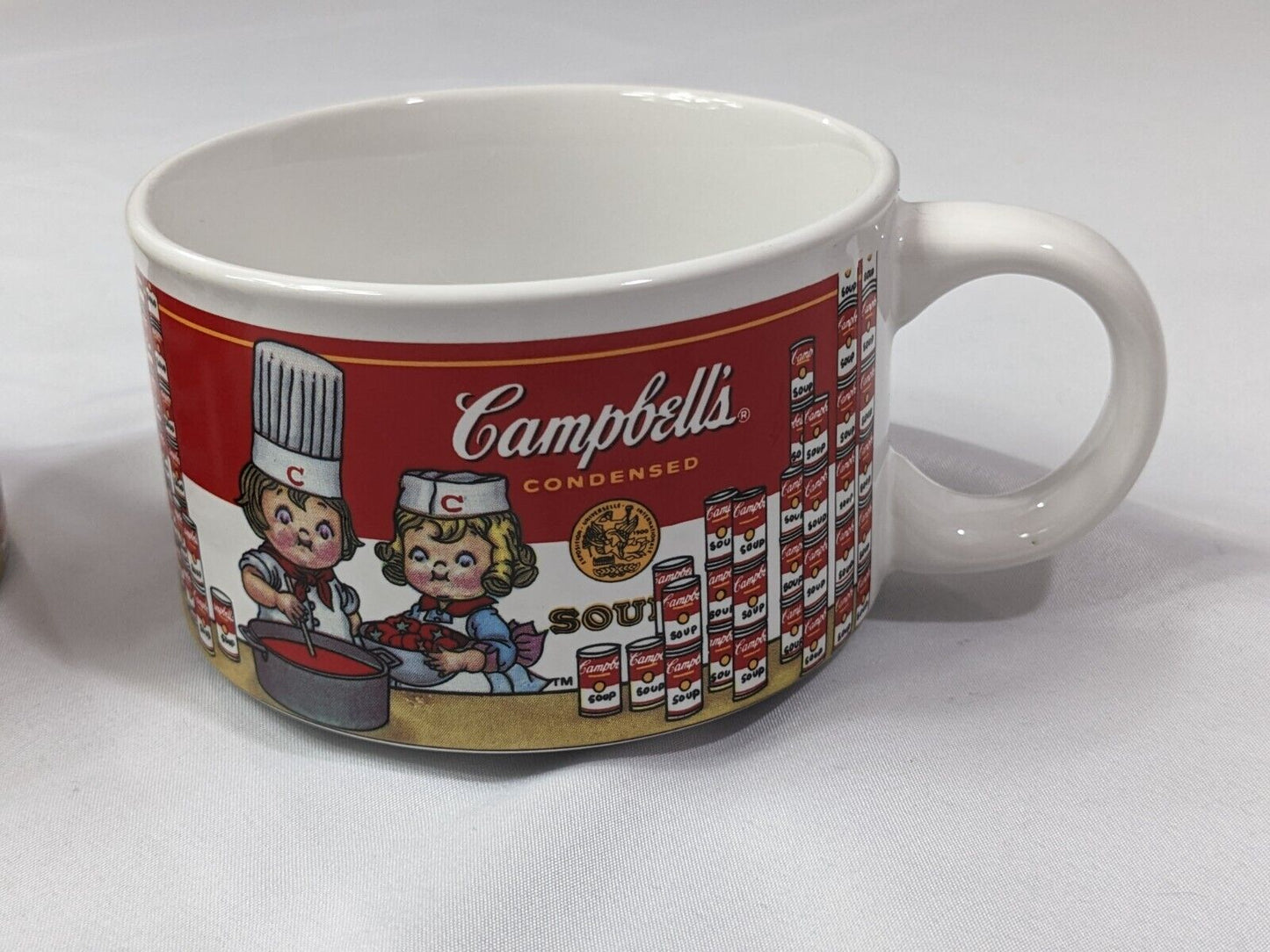 Campbell's Condensed Soup Ceramic Mug 1997 Collectibles by Westwood Lot of 2