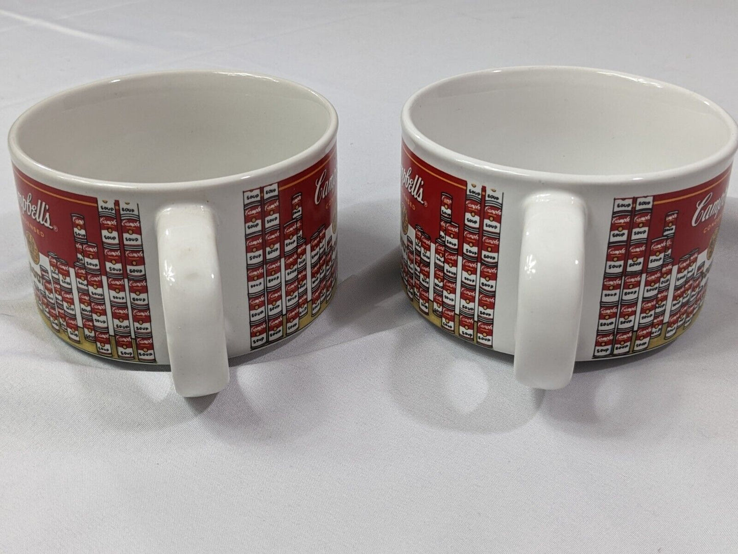 Campbell's Condensed Soup Ceramic Mug 1997 Collectibles by Westwood Lot of 2