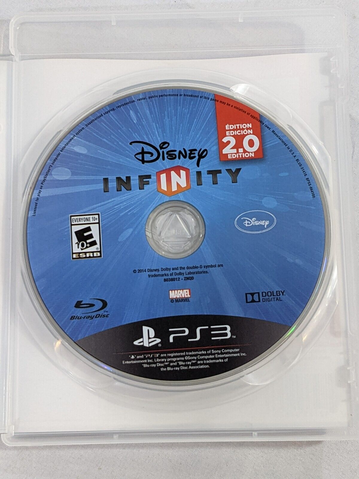 PS3 Disney Infinity 2.0 Edition Video Game Disc Playstation 3