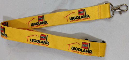 Lego Legoland Discovery Center Lanyard ID Holder with Metal Key Chain Clasp