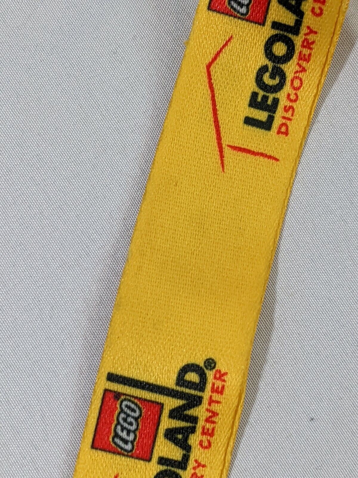 Lego Legoland Discovery Center Lanyard ID Holder with Metal Key Chain Clasp