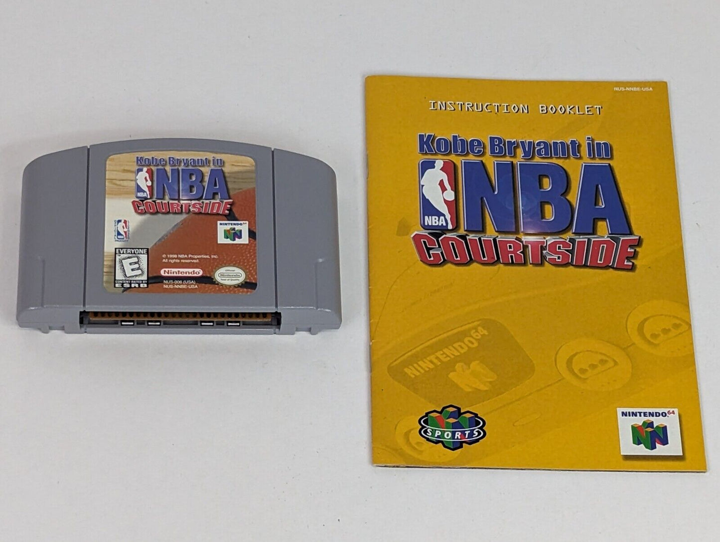 Nintendo 64 Kobe Bryant to NBA Courtside Video Game Pak & Instruction Booklet