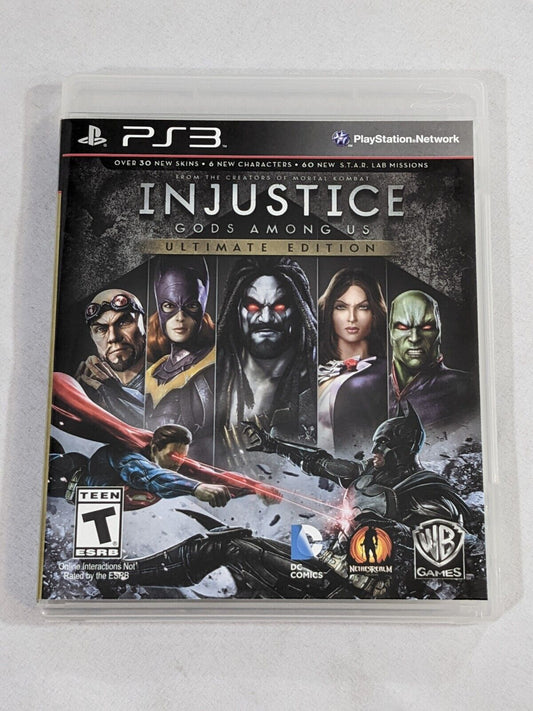 PS3 Injustice Gods Among Us Ultimate Edition Sony Playstation 3 Video Game Disc