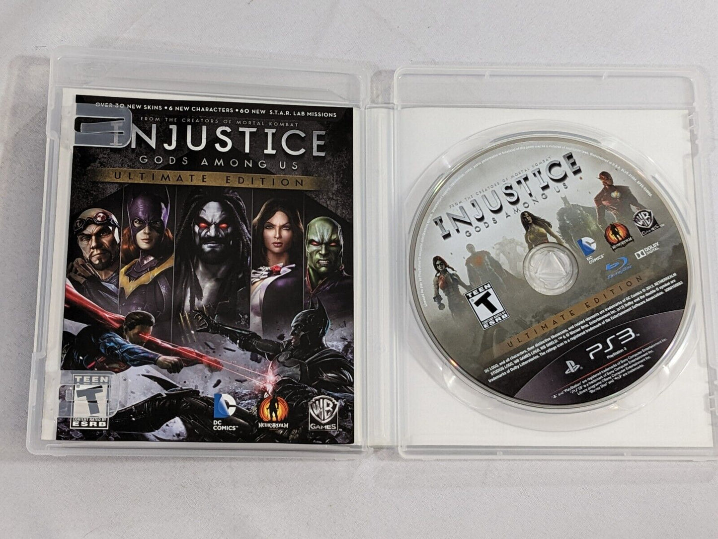 PS3 Injustice Gods Among Us Ultimate Edition Sony Playstation 3 Video Game Disc