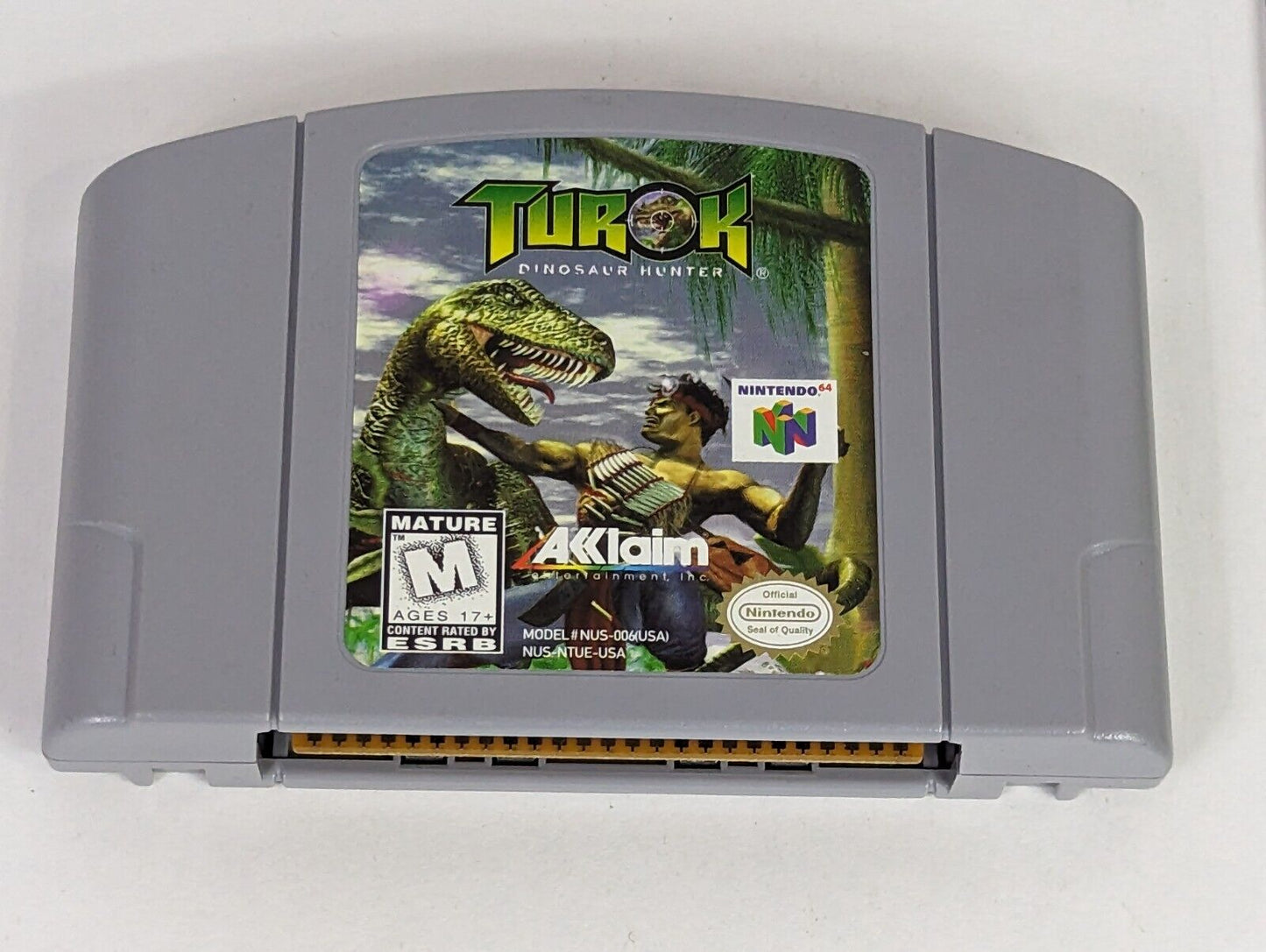 Nintendo 64 Turok: Dinosaur Hunter Video Game Pak & Instruction Booklet