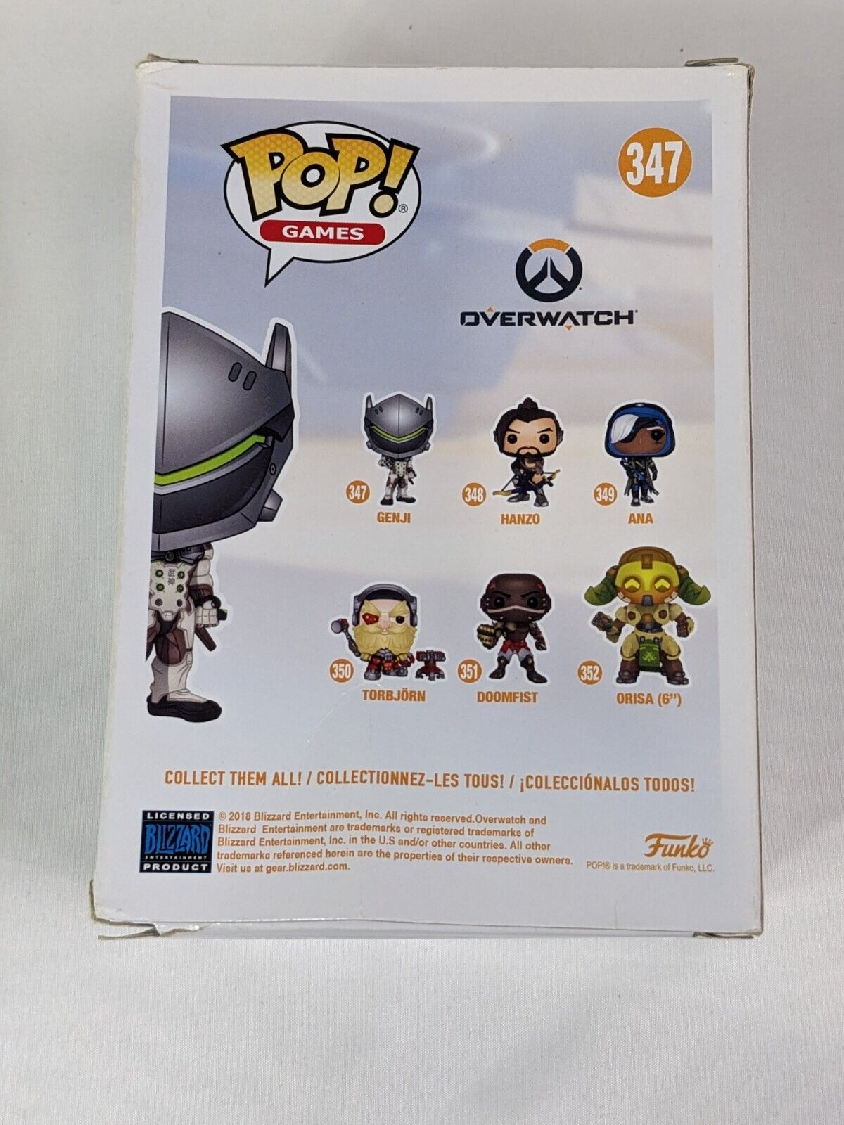 Funko Pop! Games Overwatch Genji #347 Collectible Bobblehead Vinyl Figure