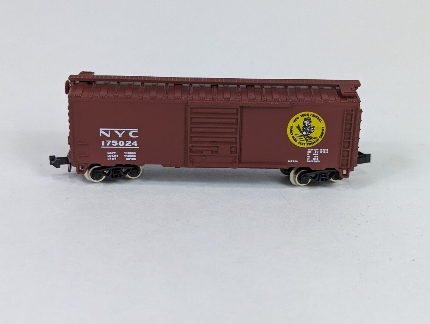 Atlas N-Scale 3435 40' Box Car New York Central Early Bird NYC 175024