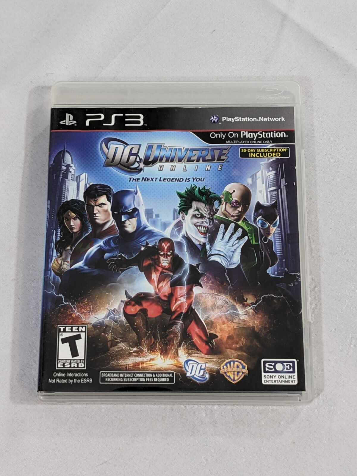 PS3 DC Universe Online The Next Legend Is You Sony Playstation 3 Video Game Disc