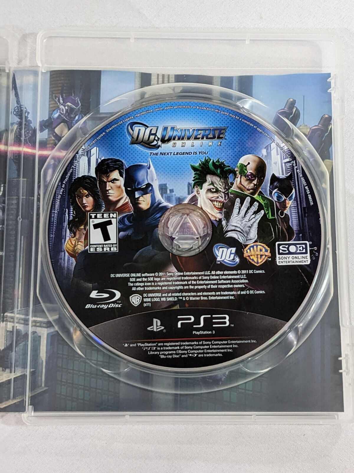 PS3 DC Universe Online The Next Legend Is You Sony Playstation 3 Video Game Disc