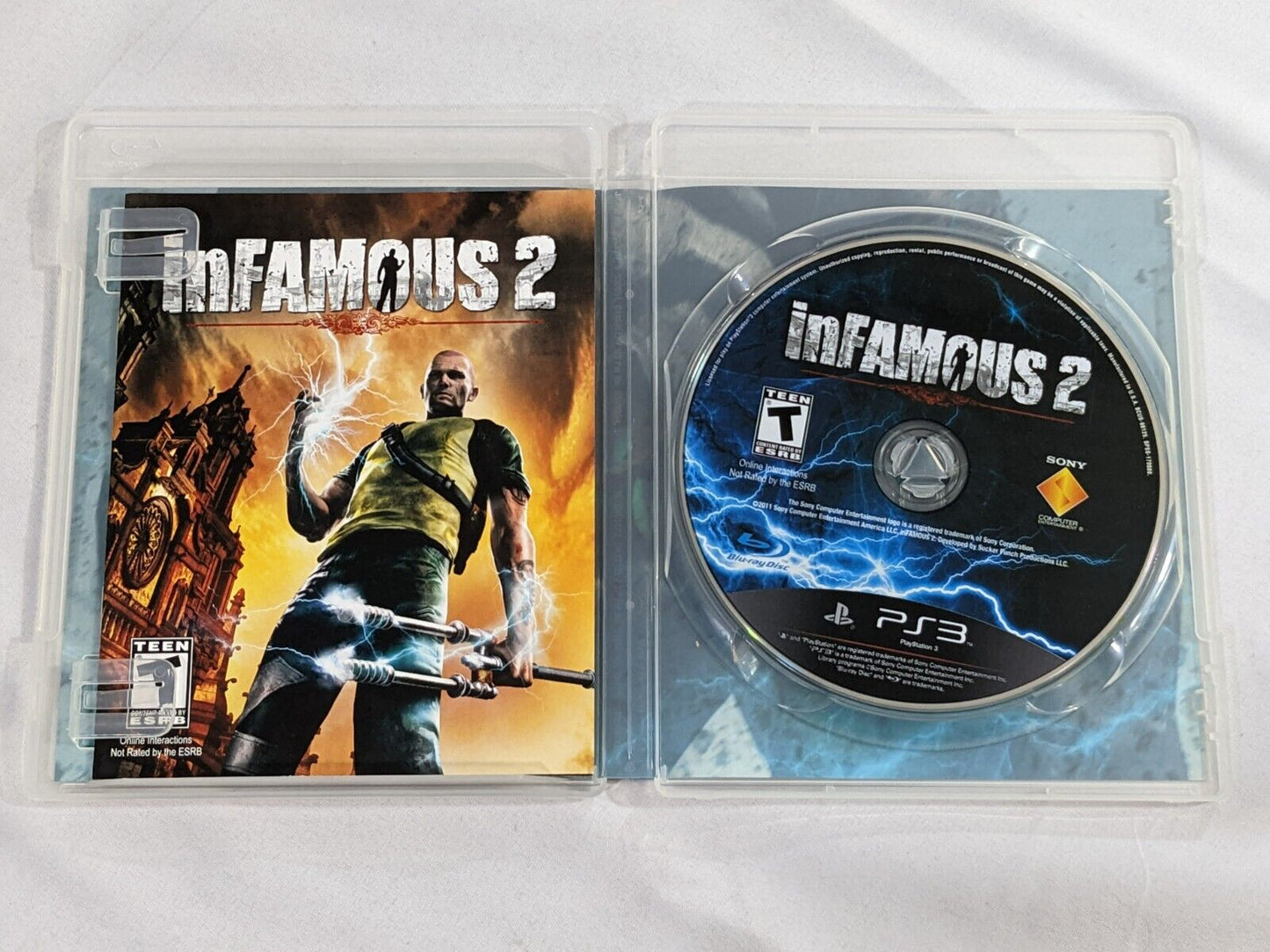 PS3 Infamous 2 Sony Playstation 3 Exclusive Video Game Disc by Sucker Punch