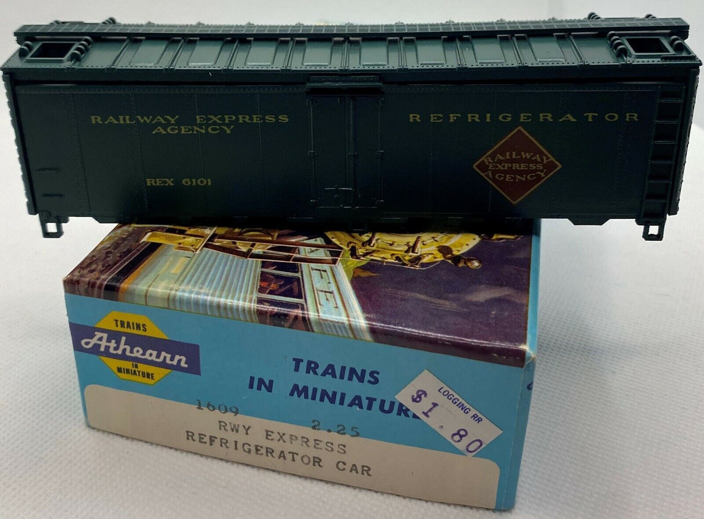 Athearn 1609 Railway Express Agency Refrigerator Car REX #6101