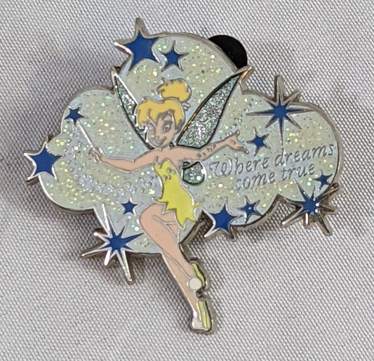 Disney Pin Trading Tinker Bell Where Dreams Come True Exclusive Pixie Dust Pin