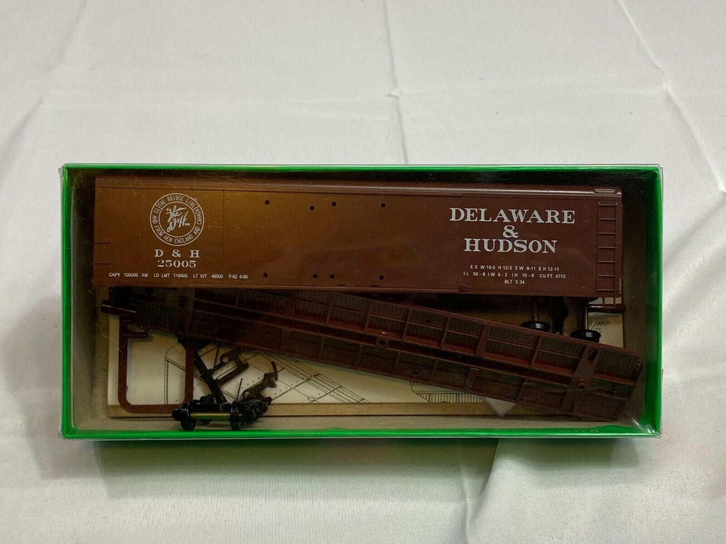 Bowser 50' Double Door Round Roof Box Car Delaware & Hudson #55408 Sealed Pkg