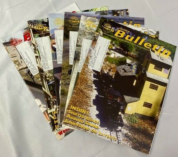 Lot of 6 NMRA Bulletin Magazine 2003 January to July Monthly Issues