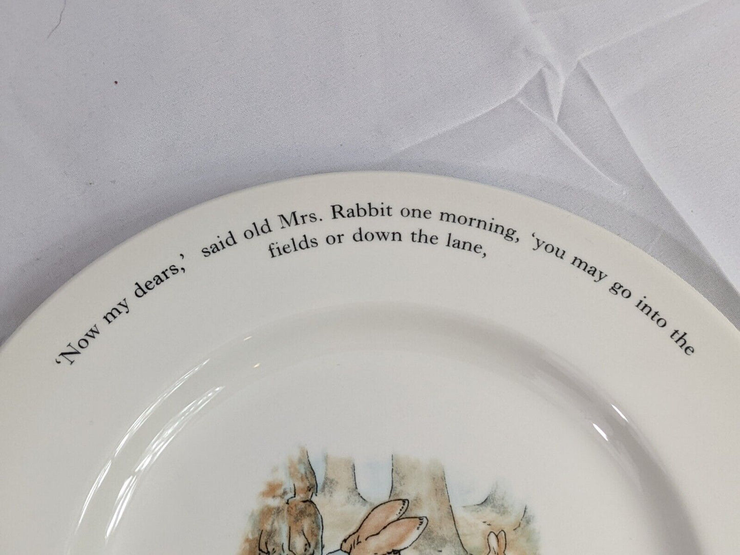 Set of 2 The World of Peter Rabbit Collectible Plates Frederick Warne Wedgwood