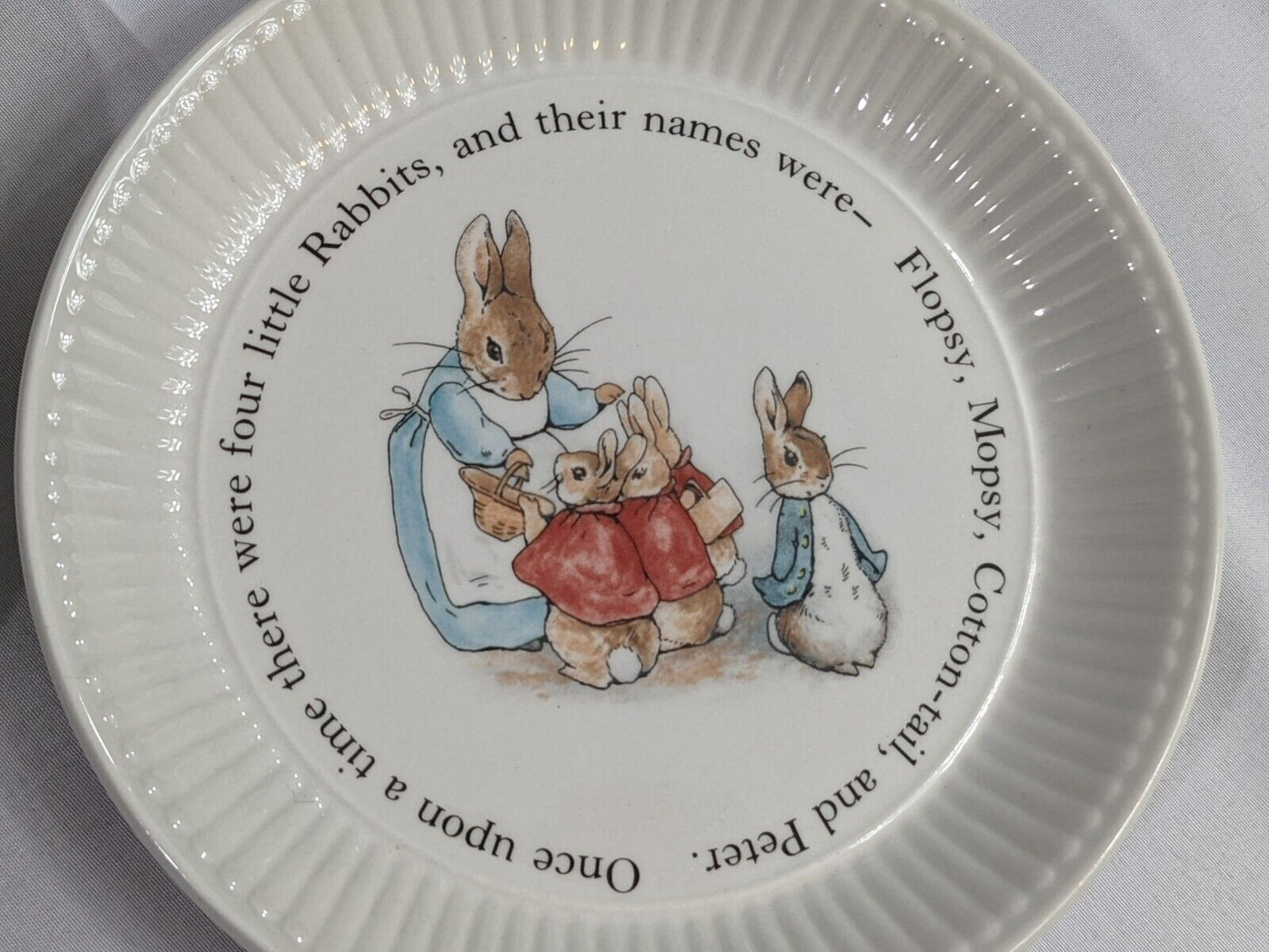 Set of 2 The World of Peter Rabbit Collectible Plates Frederick Warne Wedgwood