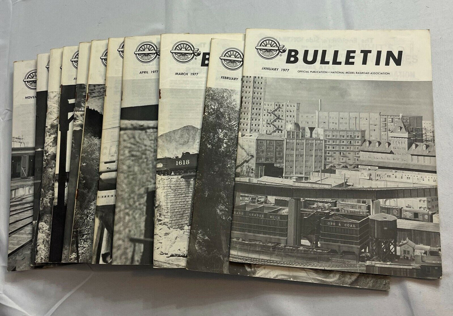 NMRA Bulletin January-December 1977 Collectible Magazine Complete Yearly Issue