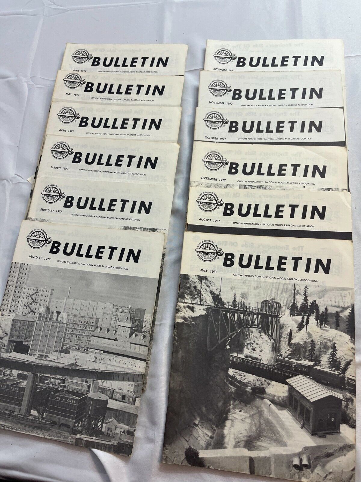 NMRA Bulletin January-December 1977 Collectible Magazine Complete Yearly Issue