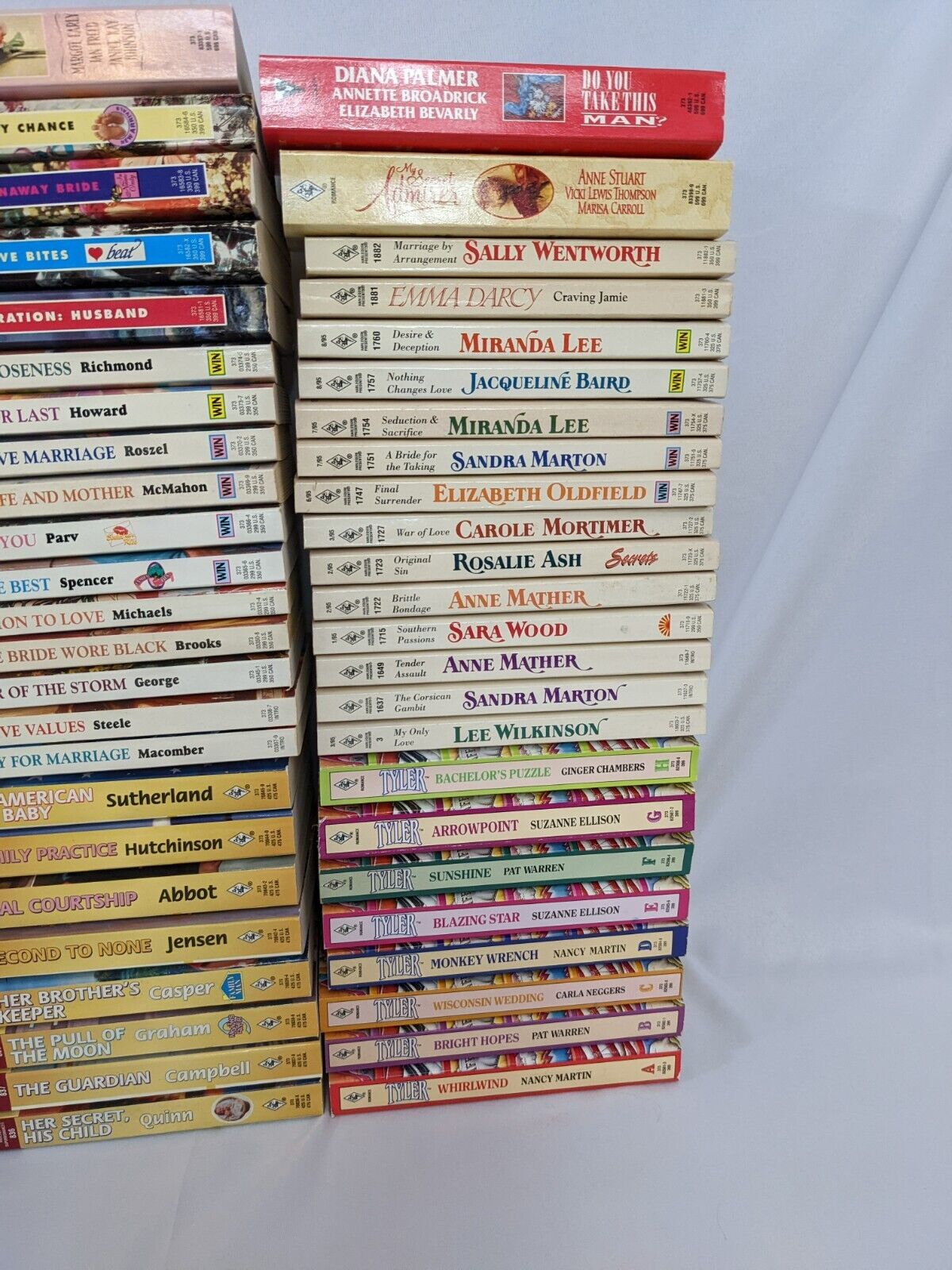 Lot of 123 Harlequin Romance Novel Books Various Paperback Vintage