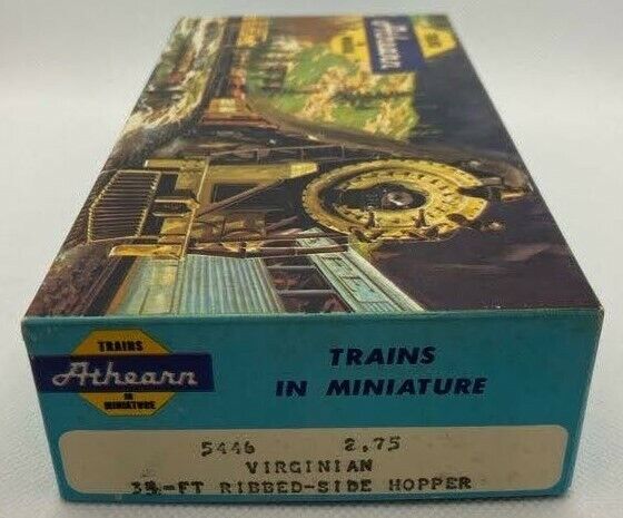 Athearn 5446 Virginia 35' Ribbed Side Hopper VGN #9502 Black