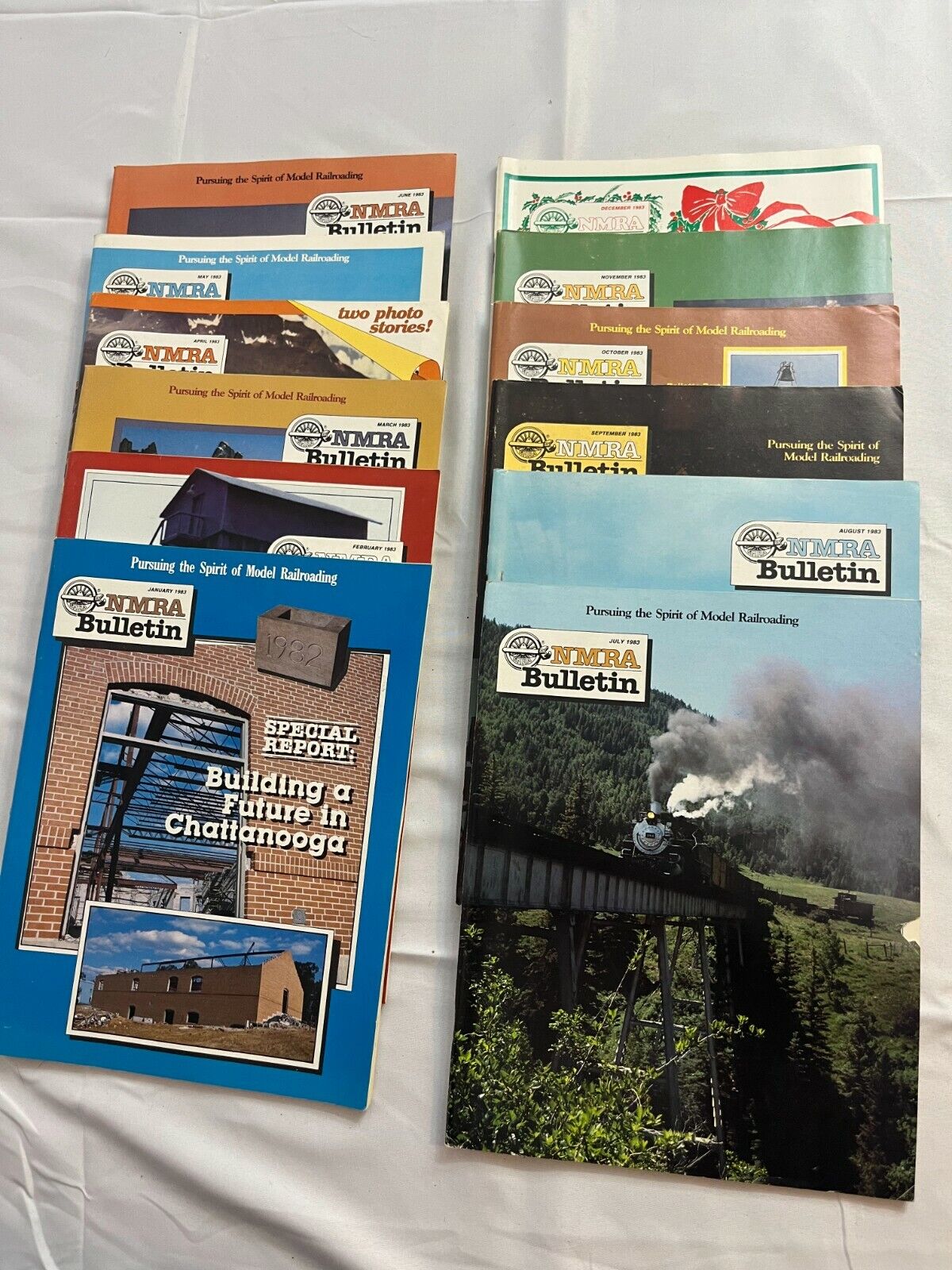 NMRA Bulletin January-December 1983 Collectible Magazine Complete Yearly Issue