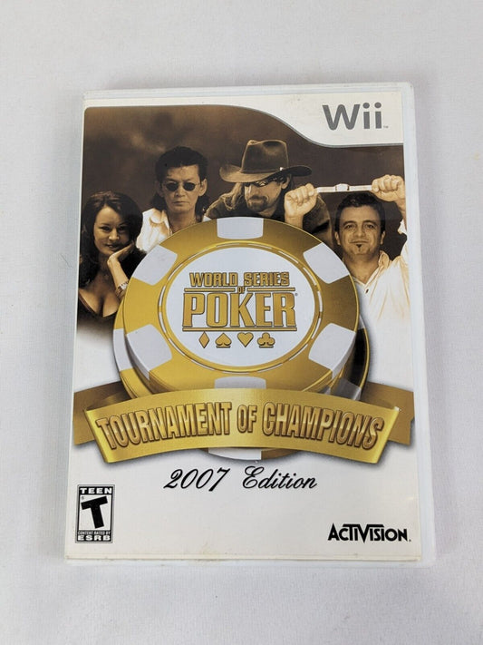 Nintendo Wii World Series Poker Tournament of Champions 2007 Edition CASE Manual