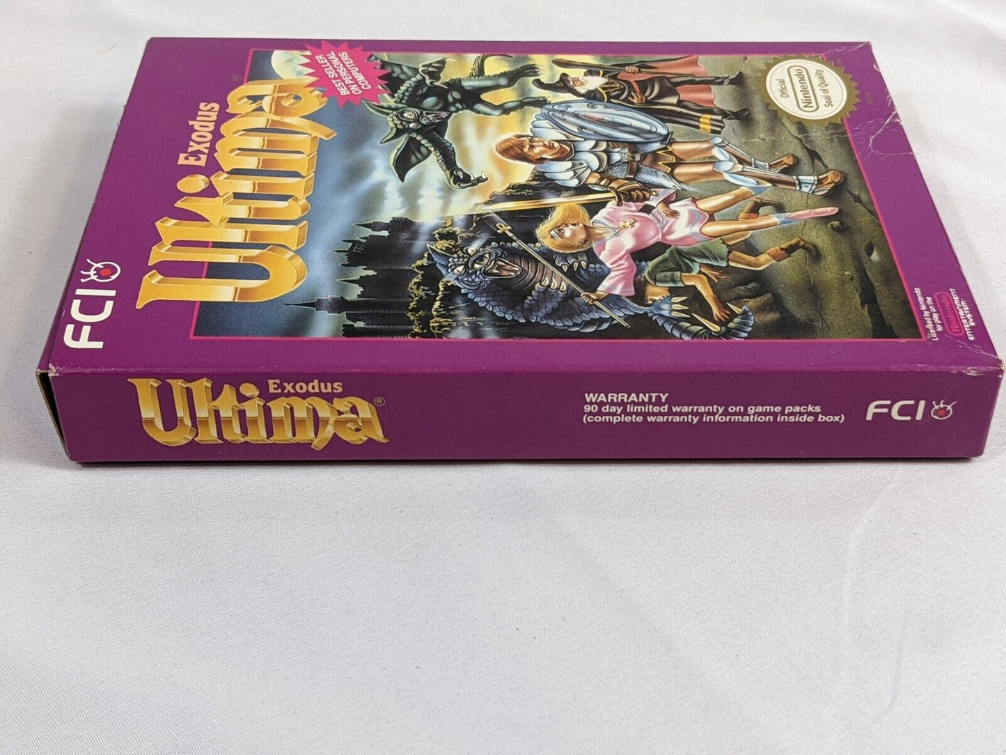 Nintendo NES Ultima Exodus Role Playing Fantasy Game BOX ONLY!