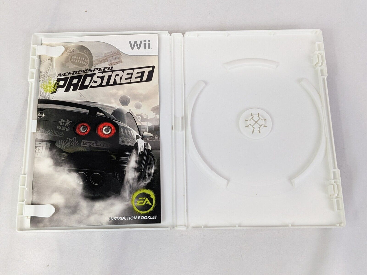 Nintendo Wii Need for Speed Pro Street Video Game CASE & BOOKLET ONLY! NO GAME!