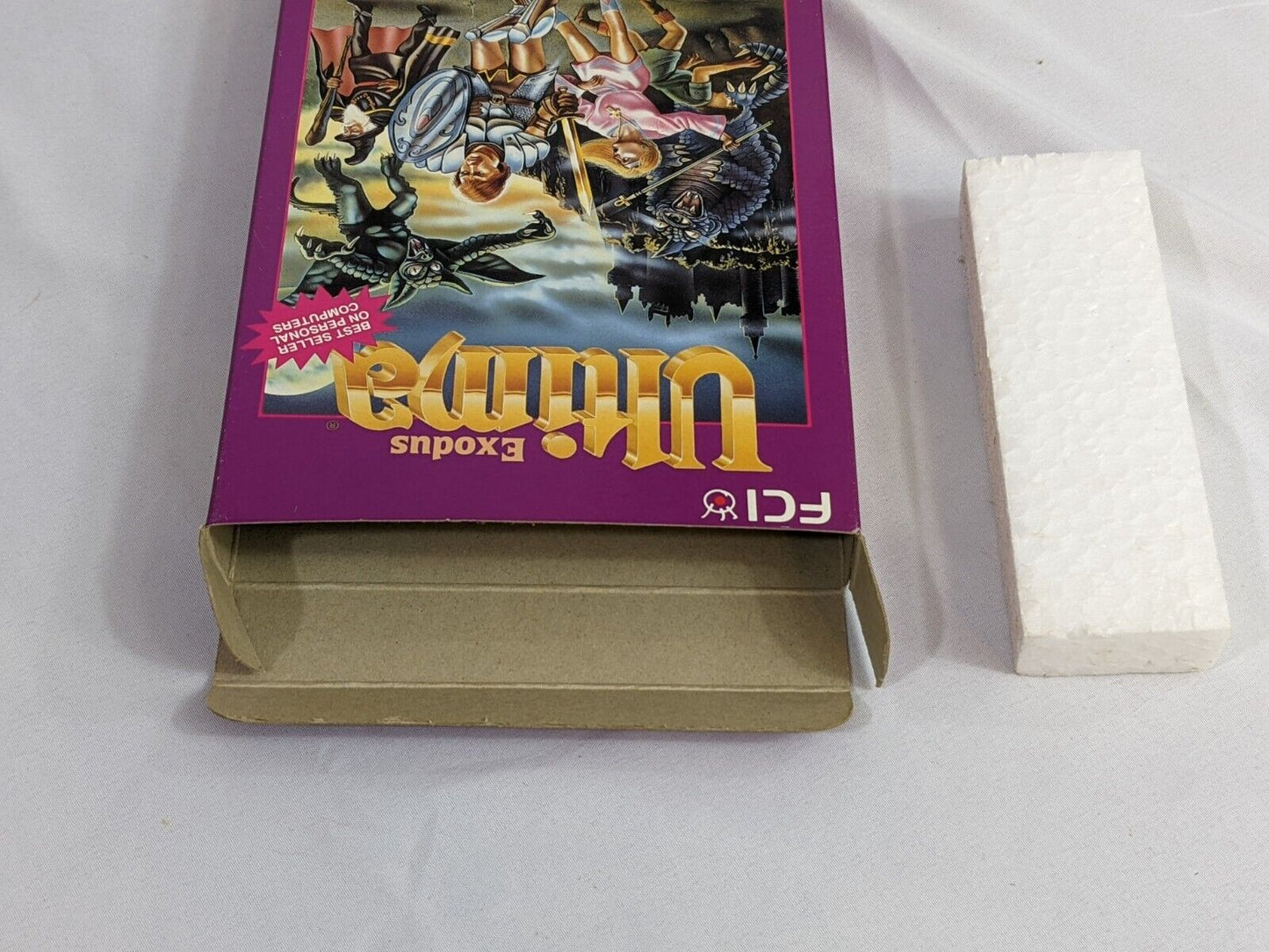 Nintendo NES Ultima Exodus Role Playing Fantasy Game BOX ONLY!