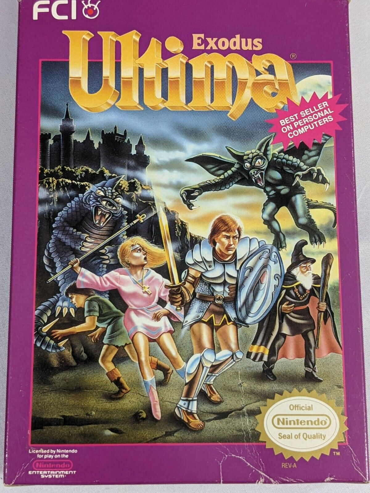 Nintendo NES Ultima Exodus Role Playing Fantasy Game BOX ONLY!