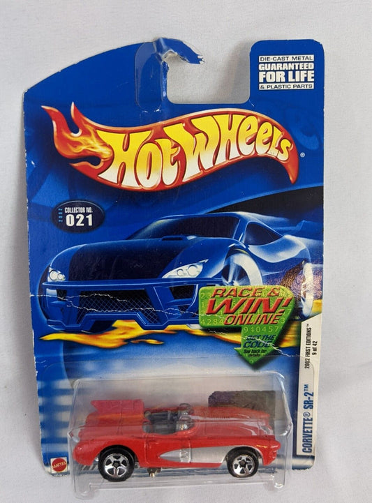 Hot Wheels First Editions Corvette SR-2 Die Cast Metal 2002 Collector No. 021