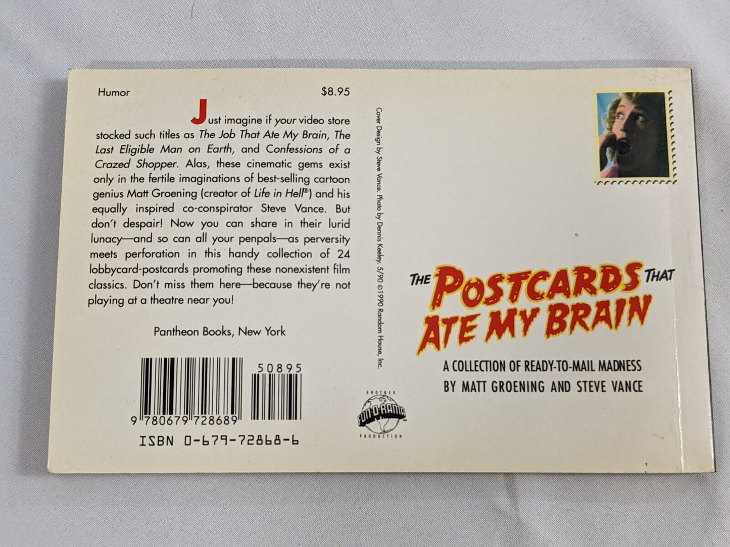 The Postcards That Ate My Brain: A Collection By Matt Groening & Steve Vance