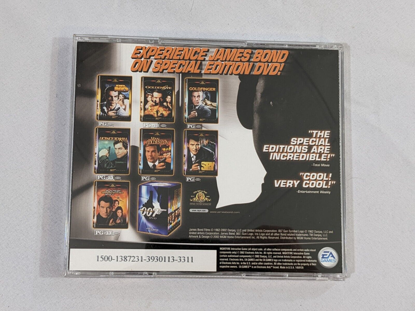 007: NightFire James Bond PC Game 2-Disc Jewel Case & Instruction Manual