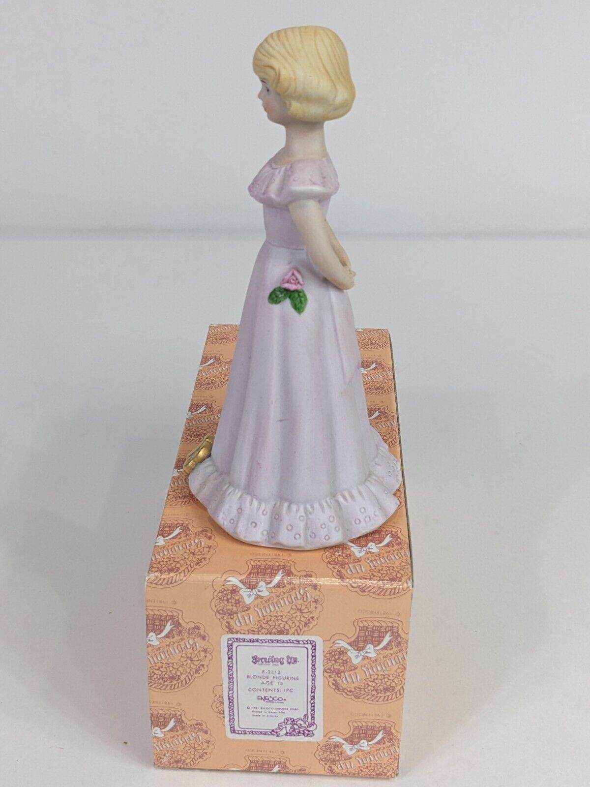 Growing Up Birthday Girls E-2313 Blonde Figurine Age 13 Enesco Home Decoration