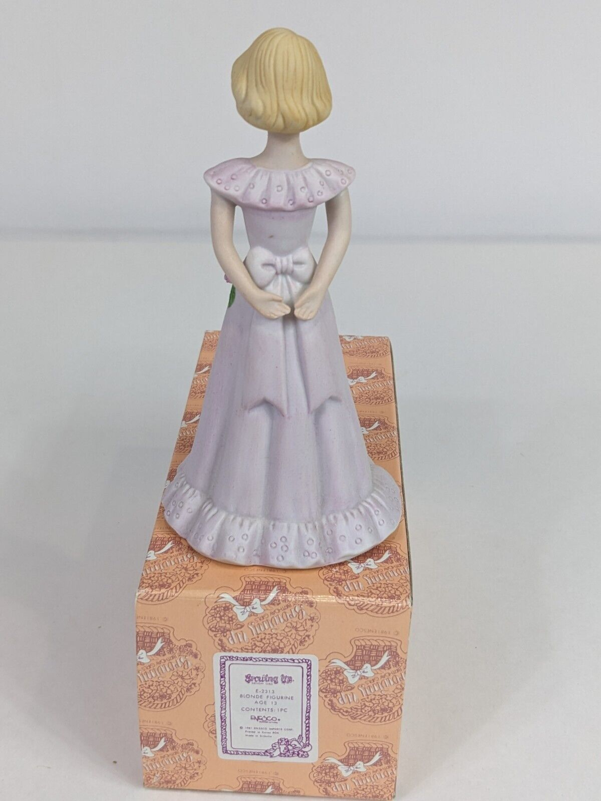 Growing Up Birthday Girls E-2313 Blonde Figurine Age 13 Enesco Home Decoration