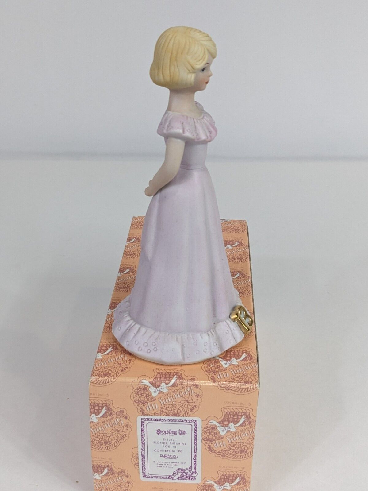 Growing Up Birthday Girls E-2313 Blonde Figurine Age 13 Enesco Home Decoration