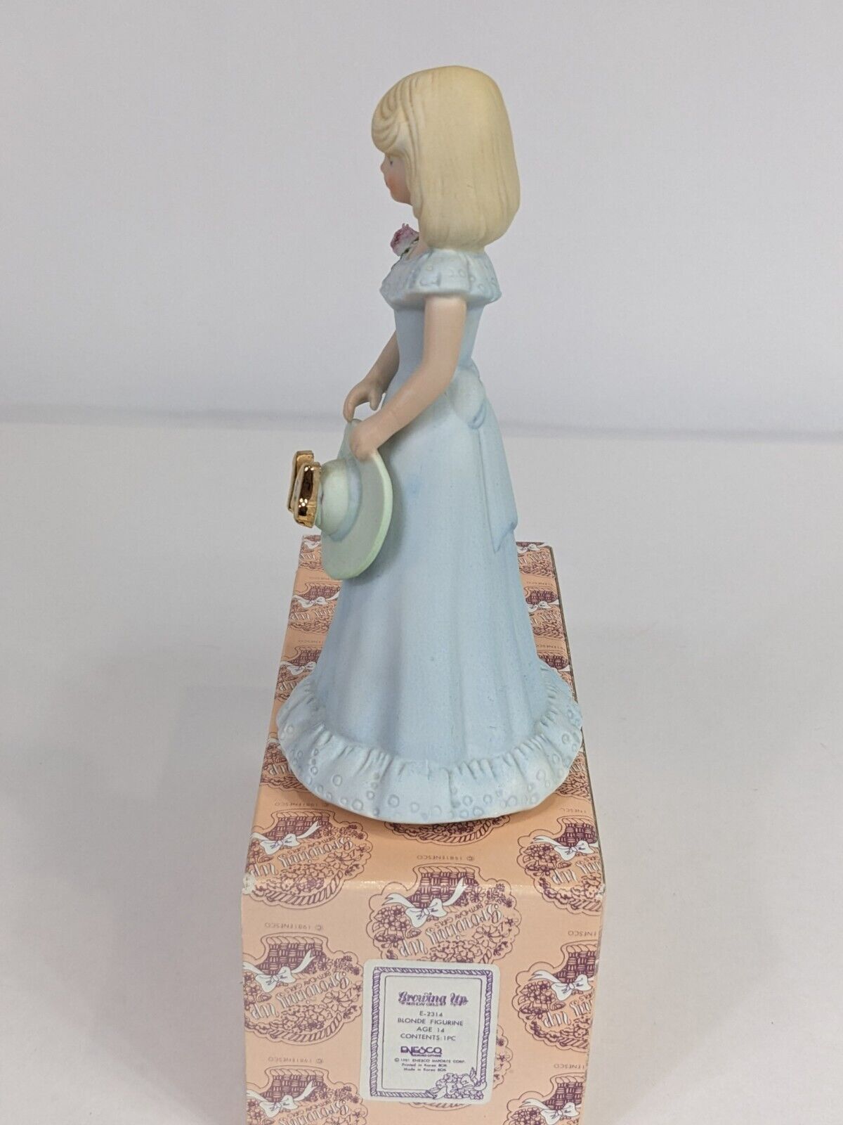 Growing Up Birthday Girls E-2314 Blonde Figurine Age 14 Enesco Home Decoration