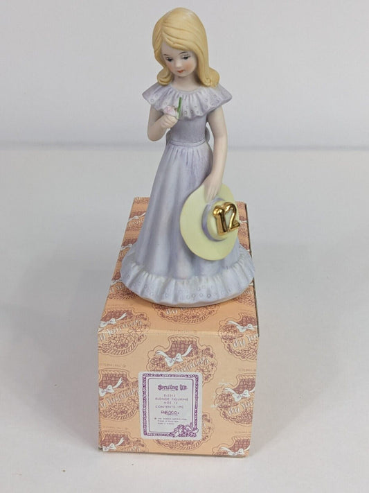 Growing Up Birthday Girls E-2312 Blonde Figurine Age 12 Enesco Home Decoration