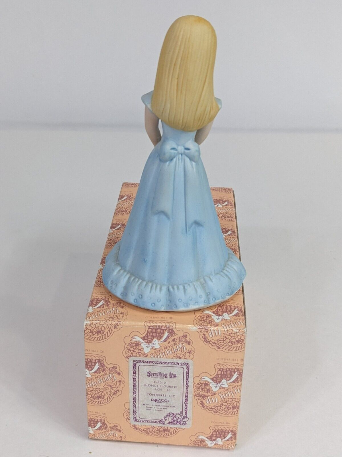 Growing Up Birthday Girls E-2310 Blonde Figurine Age 10 Enesco Home Decoration