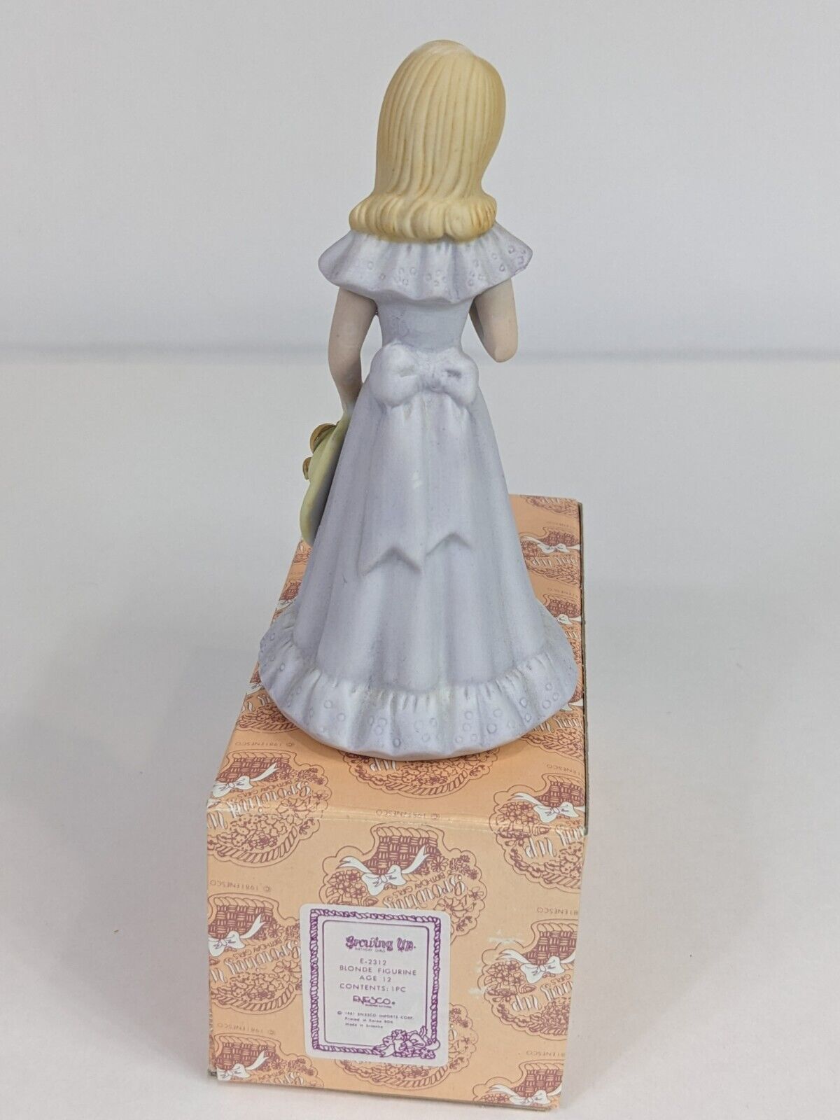 Growing Up Birthday Girls E-2312 Blonde Figurine Age 12 Enesco Home Decoration