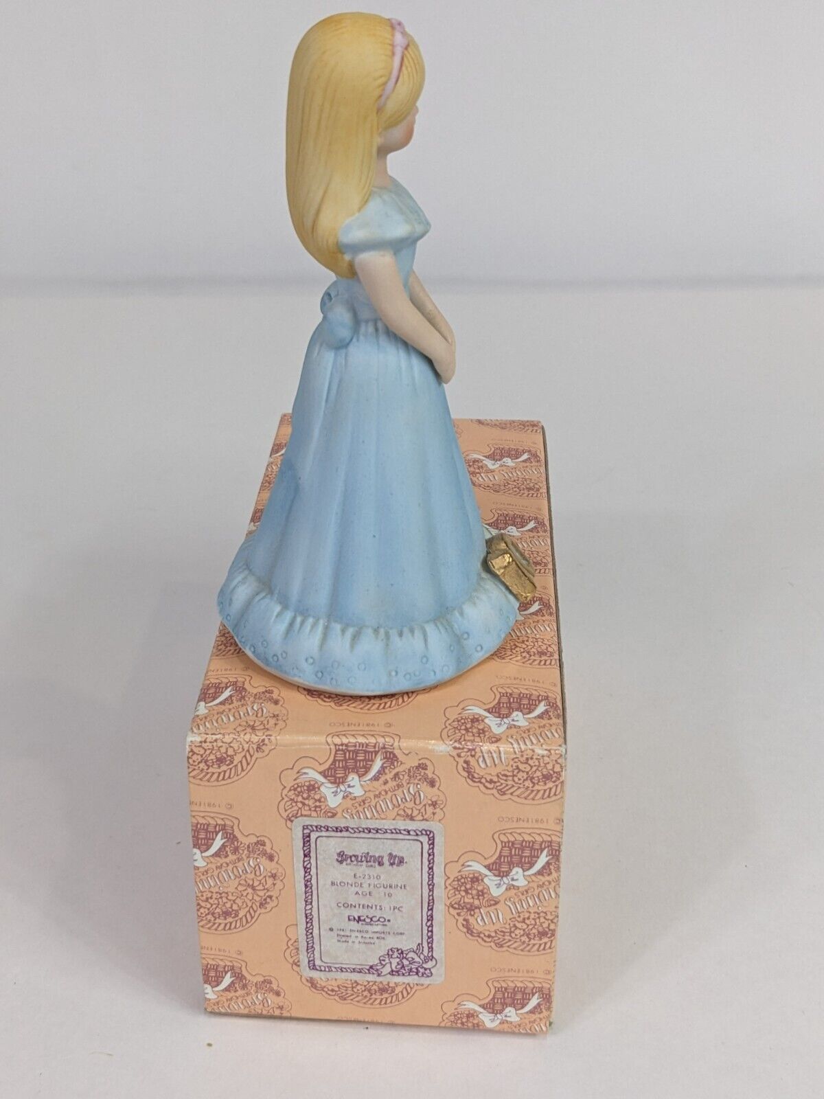 Growing Up Birthday Girls E-2310 Blonde Figurine Age 10 Enesco Home Decoration