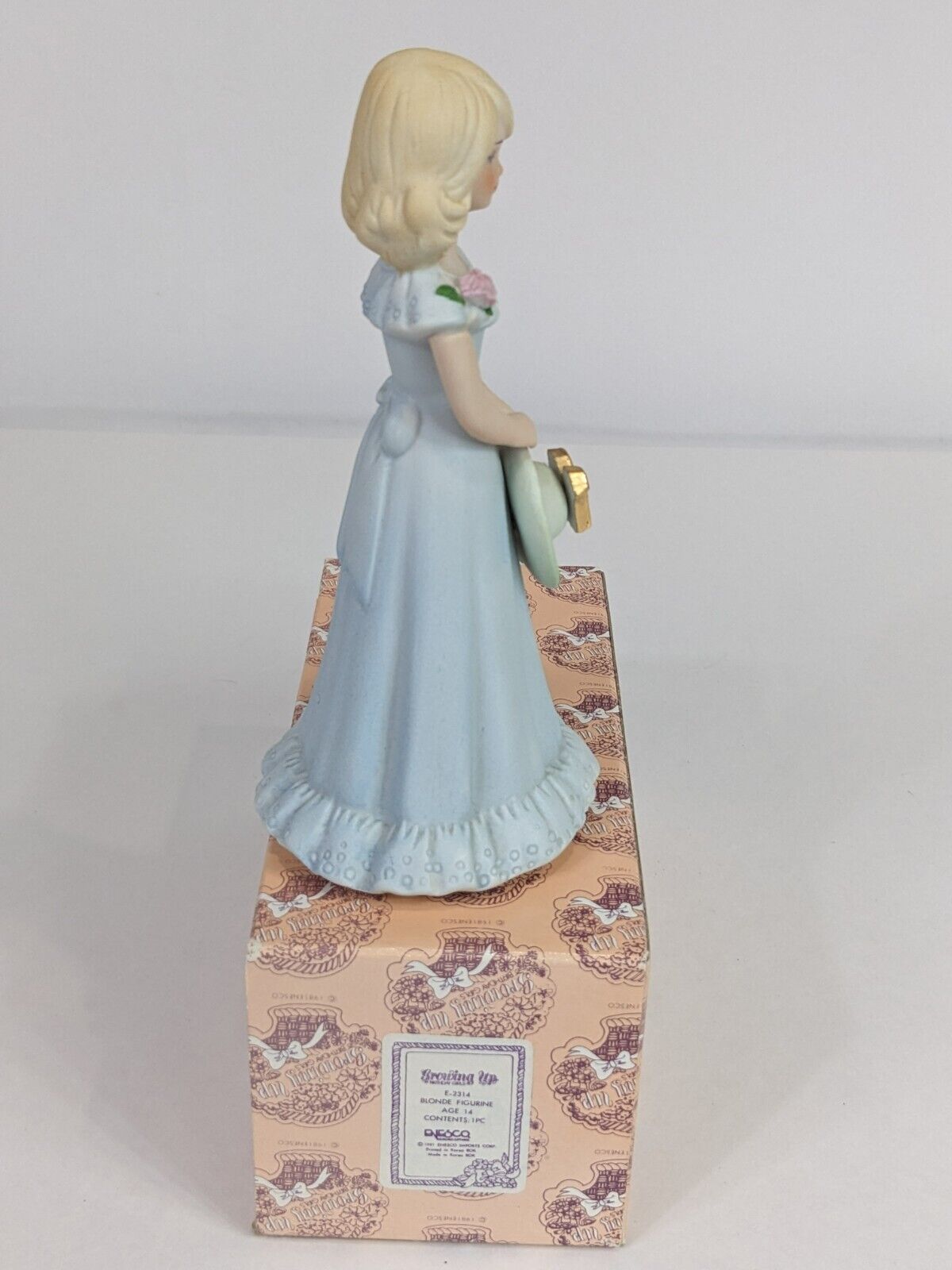 Growing Up Birthday Girls E-2314 Blonde Figurine Age 14 Enesco Home Decoration